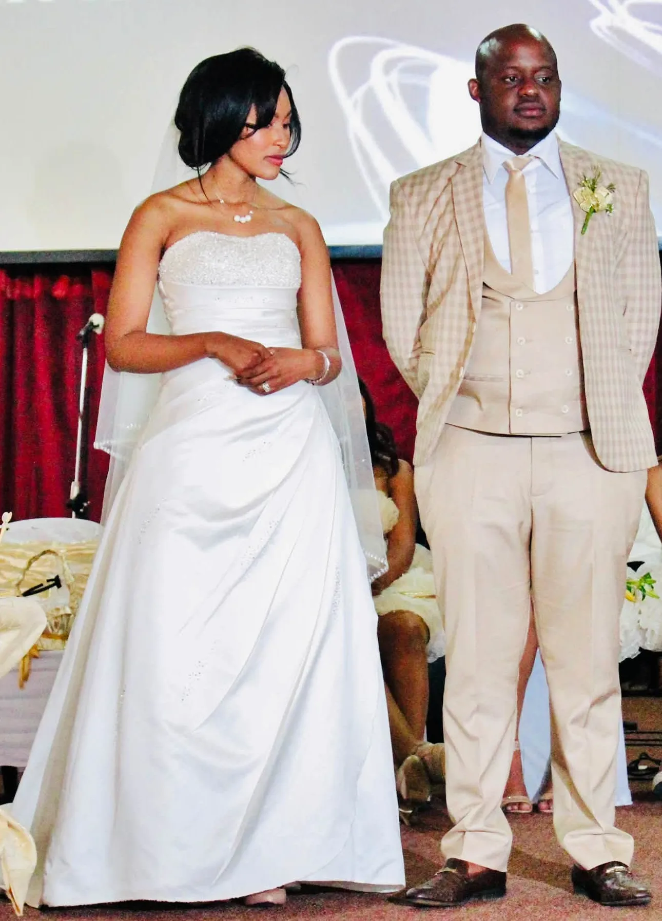 Mr and Mrs Mabunda on their wedding day